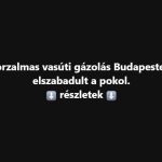 Borzalmas vasúti gázolás Budapesten, elszabadult a pokol