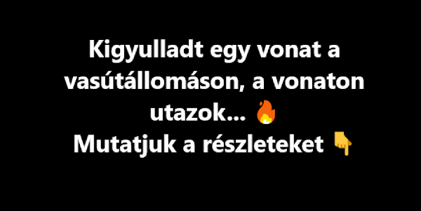 Kigyulladt egy vonat a vasútállomáson, a vonaton utazok… – Mutatjuk a részleteket: