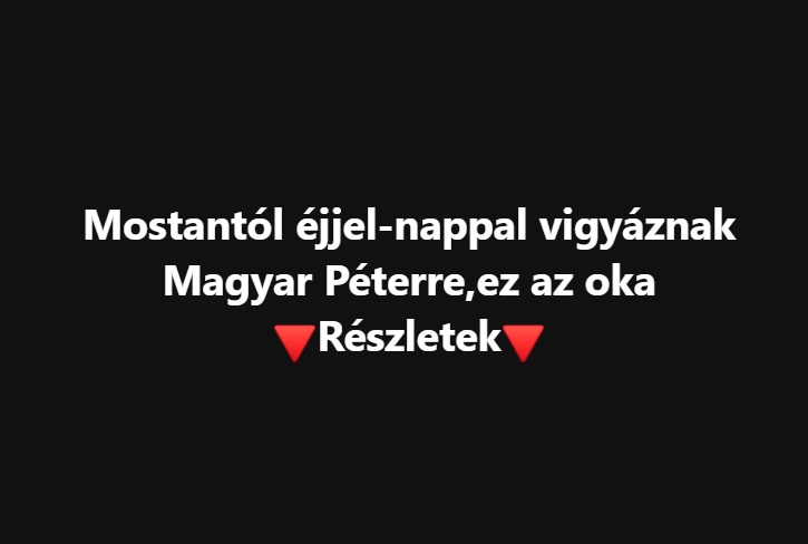 Mostantól éjjel-nappal vigyáznak Magyar Péterre,ez az oka: