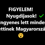 FIGYELEM! Nyugdíjasok! EZ is ingyenes lett minden 65 év felettinek Magyarországon!