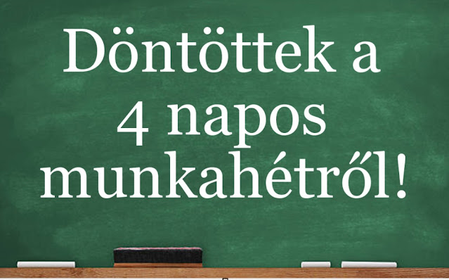 Rengeteg dolgozó örül ennek: Döntöttek a négynapos munkahétről!