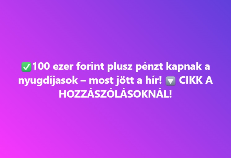 100 ezer forint plusz pénzt kapnak a nyugdíjasok – most jött a hír!