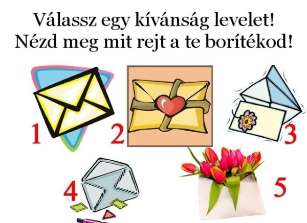 Válassz egy kívánság levelet! Nézd meg mit rejt a te borítékod!