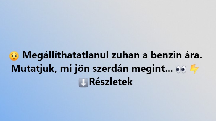 Megállíthatatlanul zuhan a benzin ára. Mutatjuk, mi jön szerdán megint…