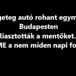 Rengeteg autó rohant egymásba Budapesten – Riasztották a mentőket…ÍME a nem miden napi fotó