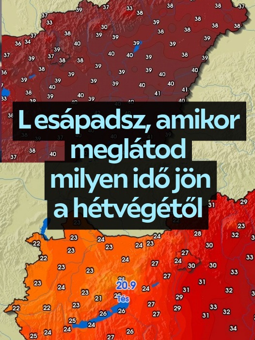 Itt a vége: lesápadsz, amikor meglátod, milyen idő jön a hétvégétől